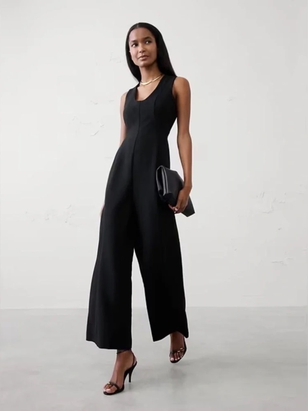Banana Republic Seamed Jumpsuit // Black